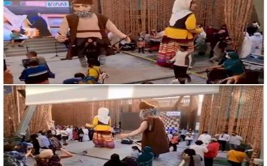 برگزاری مراسم نمایش سنتی عروس گوله در نمایشگاه اکسپو ۲۰۲۰