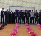 توزیع ۳۱۳ بسته نوشت افزار بین دانش آموزان کم برخوردار شفت